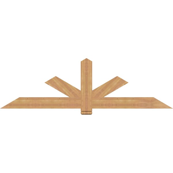 Ekena Millwork Kennewick Timber Gable Bracket, Western Red Cedar, 84"W x 24"H x 1 1/2"D x 5 1/2"F, 7/12 Pitch GBW084X24X0206KEN00SWR - main